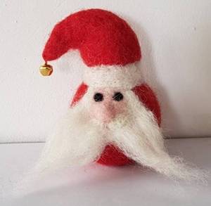 <b>Felt</b> Round Santa with hat - Product Image 1
