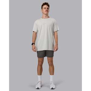 Restore CloudFLX High-<b>Waist</b> Cotton Bermuda <b>Shorts</b> with <b>Elastic</b> <b>Waist</b> - Product Image 3