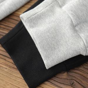 กางเกงวอร์มลำลองสำหรับผู้ชาย, กางเกงกีฬาผูกเชือกข้อเท้าผ้ากำมะหยี่หนาย้อนยุคอเมริกันสูง - Product Image 3