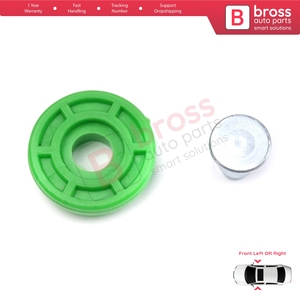 Mécanisme de levage de vitre de type ciseaux BWR1176 avec poulie d'entraînement pour porte avant de Série 3 E30 1982-1992 51321932393 - Product Image 2