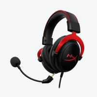 Casque filaire HyperX Cloud II avec micro, emballage original anglais, casque gamer rouge pour le voyage, fonction ANC, vente en gros