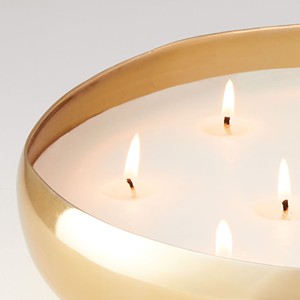 Best Quality Large Round Aluminum <b>Candle</b> Vessel with Gold Finished for Restaurant Wedding Parties Easter Decor - Product Image 2