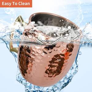 Koi meilleur article en gros meilleur pour Restaurant Ware Bar Vodka vin décor à la maison cadeau verres tasses 450ml cuivre moscou Mule tasse - Product Image 5