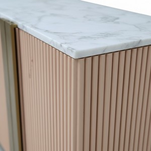 Aparador de 4 Puertas THE CABINET, Color Rosa Niebla - Product Image 4