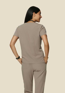 Elegante uniforme de enfermera de manga corta cómodo de punto último diseño para hombres/mujeres OEM con servicio médico Scrubs enfermería - Product Image 2