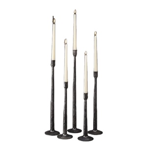 Bougeoir décoratif de table à manger de conception fantaisie bougeoir de couleur noire en métal de qualité supérieure pour le bougeoir le plus vendu - Product Image 1