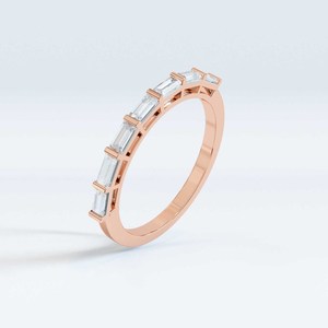 แหวนเพชรทรงขนมปังฝรั่งเศสสีทอง10K สำหรับใส่ในห้องแล็บเครื่องประดับแหวนแบบสั่งทำสำหรับงานแต่งงาน - Product Image 5