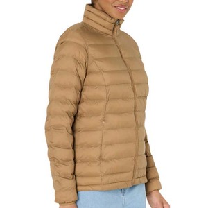 Veste d'hiver matelassée en coton imperméable ultra chaude élégante pour femmes personnalisée avec broderie respirante légère à fermeture éclair - Product Image 3