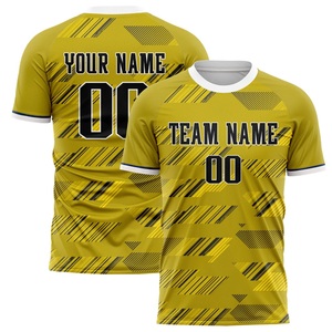 Venta al por mayor de camisetas de equipo personalizadas, camiseta de fútbol sublimada de secado rápido, la mejor camiseta de fútbol de color disponible a granel con logotipo impreso - Product Image 4