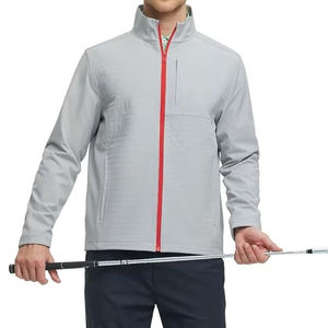 Veste softshell à manches longues pour hommes de haute qualité, tenue décontractée avec logo personnalisé et col montant, prix de gros d'usine - Product Image 5