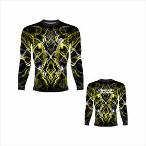 Vente en gros Rashguard de Jiu-Jitsu sans Gi à manches longues, unisexe, en polyester et élasthanne, personnalisable avec logo - Product Image 3