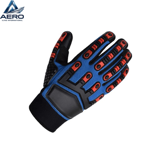 Guantes Mecánicos de Primera Calidad para Protección en Trabajos Industriales, de Cuero y Neopreno, con Protección TPR Resistente a Impactos - Product Image 3