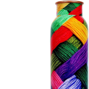 High Quality Pure Meena Printed <b>Copper</b> <b>Water</b> <b>Bottle</b> in Different Styles with Premium Packaging Made in India - Product Image 1