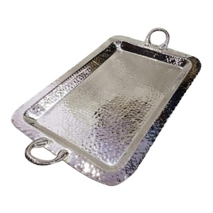 Vajilla de diseño hecho a mano, bandeja de metal para servir, Bandejas para servir café y agua para artículos de catering de cocina - Product Image 2