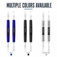 Kit de 2 leviers d'ouverture pour téléphone portable de 150 mm, double extrémité, en acier inoxydable, avec poignée texturée en ABS, PP et TPR