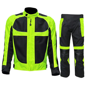 Ensemble veste et pantalon de moto pour homme, respirant, en maille, imperméable, coupe-vent, grande taille, vêtements de tourisme été-hiver - Product Image 4