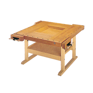 Hobelbank Quattro 9S 1300x1300x850 4 Posti Piastra Frontale 100 mm Banco da Lavoro Scolastico - Product Image 1
