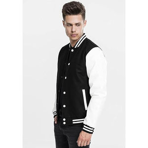 Veste universitaire personnalisée pour hommes avec manches en cuir brodées Veste Letterman d'hiver en tricot de haute qualité - Product Image 4