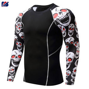 Ropa de hombre al por mayor cuello redondo logotipo personalizado impresión 2025 mejor diseño hombres Rash Guard en diferentes colores - Product Image 2