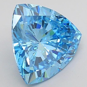 Triángulo 2.22ct Fancy Vivid Blue VS2 Diamante cultivado en laboratorio para la fabricación de joyas Diamante CVD - Product Image 1