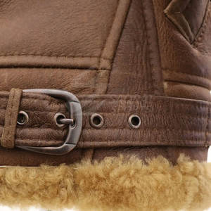 Veste en cuir de mouton grande taille vente en gros veste d'hiver à usage extérieur meilleure vente à bas prix veste en cuir de mouton pour hommes - Product Image 5