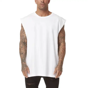Camiseta sin mangas de algodón cómoda para hombre, chaleco de gimnasio de secado rápido, culturismo de talla grande, nuevo diseño, camiseta de Fitness de punto - Product Image 3