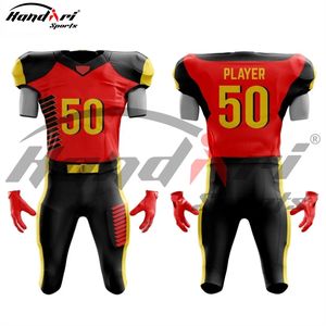 Nouveau design de maillot de football américain Service OEM Offre Spéciale équipe de jeunes porter Kit d'uniforme de football pour hommes - Product Image 4