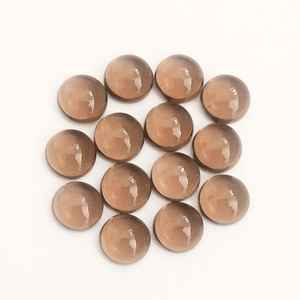 หินควอทซ์สโมคกี้ธรรมชาติคุณภาพสูงขนาด5มม. 10มม. 12มม. พลอยแบบหลวมสำหรับทำเครื่องประดับสร้อยคอทำมือ - Product Image 1