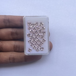 4mm 6mm 8mm Natural Rosa melocotón morganita facetado cojín corte piedra preciosa suelta piedra semipreciosa genuina calidad AAA certificada - Product Image 1