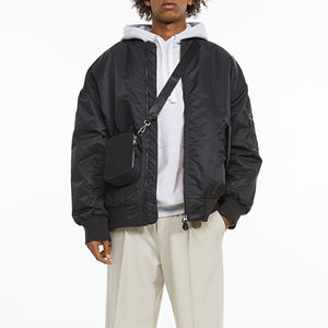 Chaquetas Bomber de Satén de Poliéster Impermeables para Hombre, Estilo Urbano, Venta al por Mayor, Hechas a Medida, Tallas Grandes, Alta Calidad, 2025 - Product Image 5