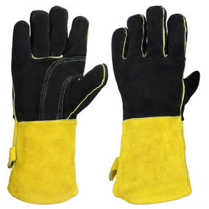 Private Label custom Design Cowhide Leather Welding <b>Gloves</b> Heavy Duty Comfortable <b>Hand</b> Grips Protective Trending Welding <b>Gloves</b> - Product Image 5