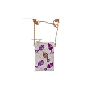 Pochette et sac à bandoulière pour téléphone en perles faites à la main, sac à main de soirée de créateur, fermeture éclair, matériau en coton pur, mode polyvalente - Product Image 1