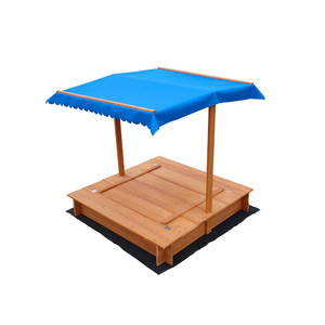 NATURAL HOUSE <span class=keywords><strong>Bac</strong></span> <span class=keywords><strong>à</strong></span> <span class=keywords><strong>sable</strong></span> en bois pour enfants avec auvent rétractable, station de jeu extérieure pour les tout-petits de 3 ans et plus, protection contre le <span class=keywords><strong>sable</strong></span> - Product Image 4