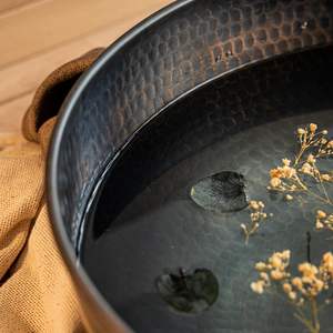 Bol de spa élégant en cuivre fait à la main, parfait pour le traitement de la pédicure et la relaxation des pieds à la maison ou au salon. - Product Image 2