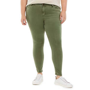 Pantaloni Harem Trendy da Donna Taglie Forti, Stile Celebrity, Rosa, con Decorazioni in Pizzo, Vestibilità Larga, Verde, 22W XL 5XL - Product Image 1