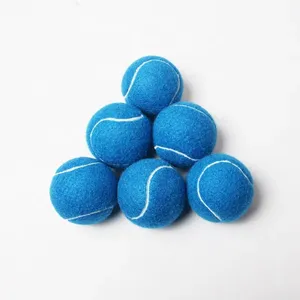 Hoge Kwaliteit Aanpasbare Logo Afdrukken Tennisballen Grote Rubberen Tennisbal Training Stof Cover Nieuw Ontwerp Personalisatie