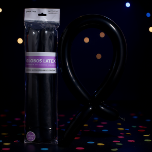 Globos Redondos de Látex Duraderos para Fiestas de Cumpleaños, Color Negro 260, Paquete de 50 Unidades para Decoración - Product Image 3
