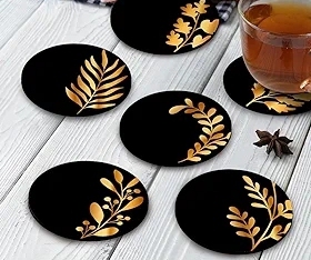 Posavasos de MDF Sublimación Posavasos de madera Forma redonda por Faizacraft Hecho en India - Product Image 3