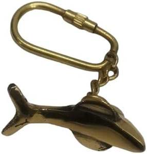 ผู้จัดจำหน่ายสินค้าขายส่ง พวงกุญแจรูปปลาโลมาทองเหลืองแท้ รับออกแบบตามสั่ง - Product Image 4