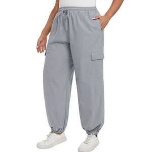 OEM Custom Design <b>Women</b> Cotton Polyester Trousers Joggers <b>Sweatpants</b> Loose Fit Running and Jogging Wear Pants with Pockets - Product Image 5