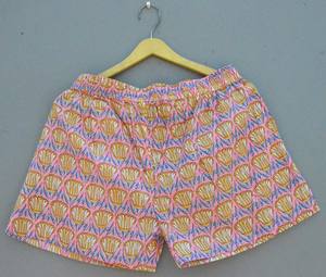 Calzoncillos bóxer unisex de nueva llegada, suaves y cómodos, con estampado de bloques de mano con elástico y cordón transpirable - Product Image 1