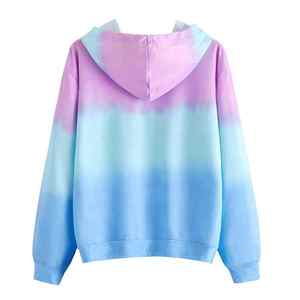 2026 New Arrival Vintage Cropped <b>Hoodies</b> Eco-friendly <b>Girls</b> <b>Sweatshirts</b> Plain Tie Dye Soft Fabric Cute Cropped Hoodie for Women - Product Image 6