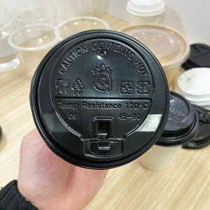 Quang Quan ฝาปิดพลาสติก PP แบบใช้แล้วทิ้ง90มม. กันน้ำซึมสำหรับถ้วยกาแฟกระดาษ - Product Image 5