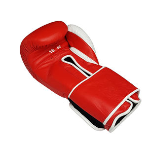 Guantes de boxeo rojos Entrenamiento de gancho y bucle extra ancho 10oz 12oz Guantes de boxeo personalizados Logo - Product Image 5