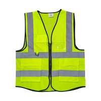 Veste de sécurité haute visibilité ANSI Classe 2, réfléchissante, imperméable, réglable, unisexe, plusieurs poches, logo personnalisé élégant
