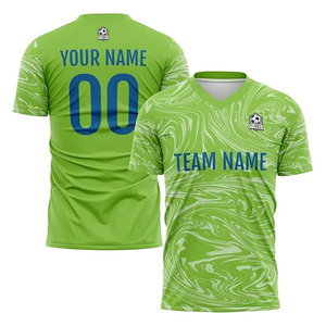 Camiseta de Fútbol Personalizada para Adultos, Nombre del Equipo, Número, Logotipo, Impresión por Transferencia de Calor, 100% Poliéster, Ligera, Transpirable - Product Image 1