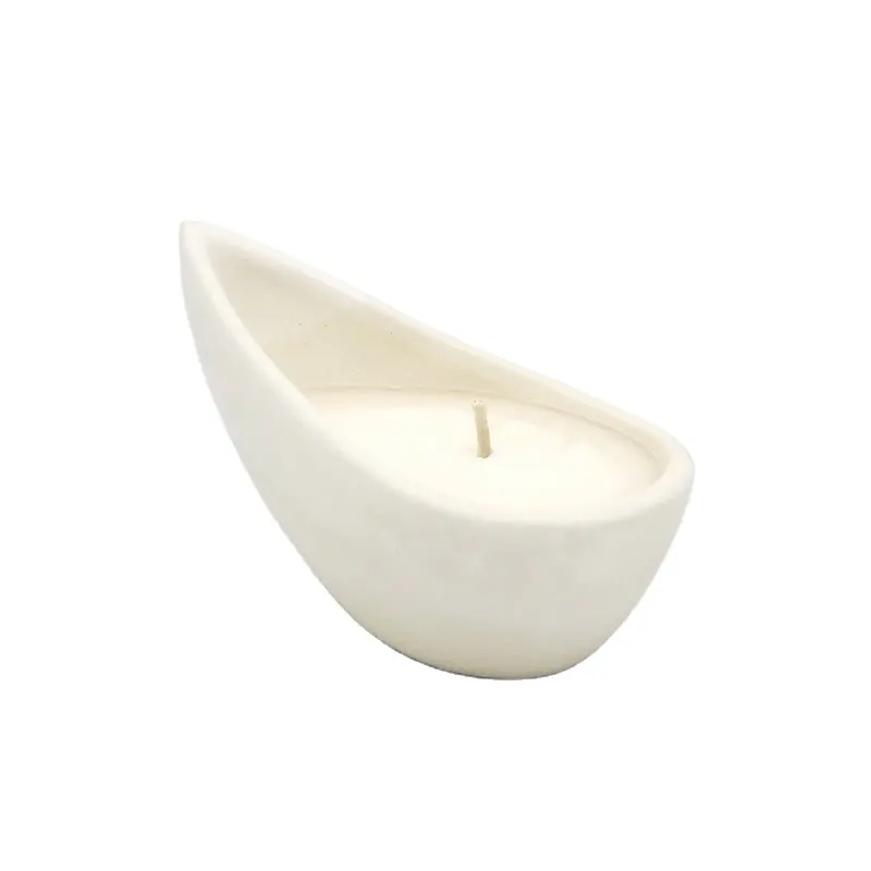 Premium Quality Organic Soy wax Ceramic small soy wax scent candle for gift and decoration all seasons