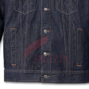 Veste Boxy en jean pour hommes à séchage rapide en gros à vendre en ligne Veste Boxy en jean en coton pour hommes - Product Image 4