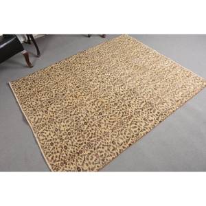 Classic Beige Brown 4.8 X 5.7ft Woolen Turkish <b>Rug</b> Patchwork Design for Entryway Living Room <b>Bedroom</b> Rectangular Hallway Latex - Product Image 3