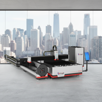 Machine de découpe intégrée laser fibre TSP pour tôles et tubes, coupeur de plaques métalliques et de tuyaux 6kW 8kW